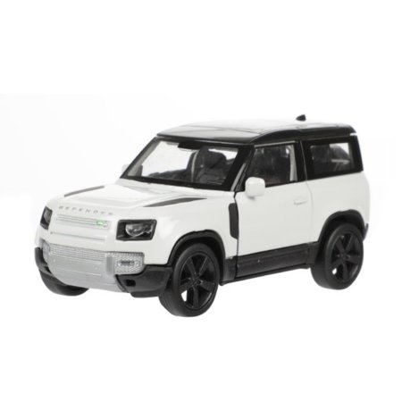 Teddies Sestavený kovový model auta Welly Land Rover 2020 Defender - na zpětné natažení - 12 cm