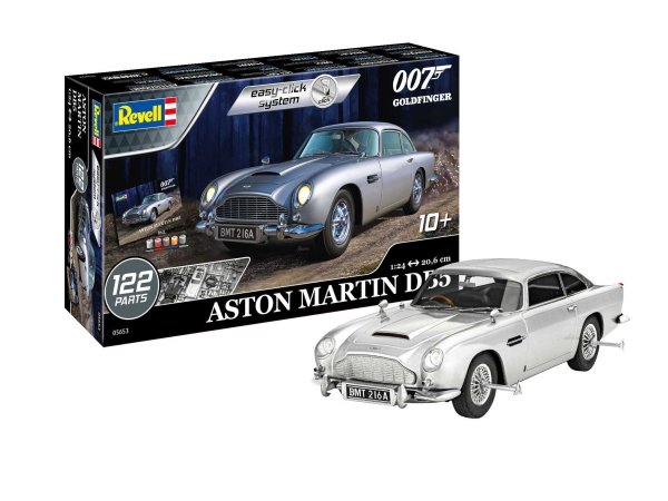 Revell EasyClick - ModelSet - Plastikový model auta James Bond "Goldfinger" Aston Martin DB5