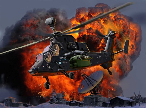 Revell Gift-Set - Plastikový model vrtulníku James Bond "Golden Eye" Eurocopter Tiger