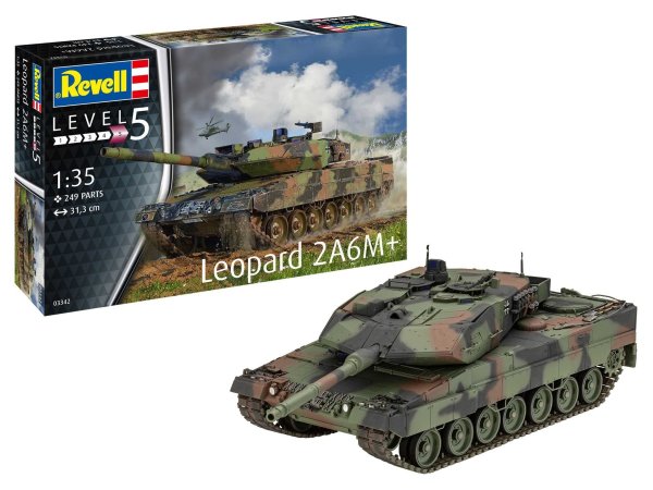 Revell Plastikový model tanku Leopard 2 A6M+
