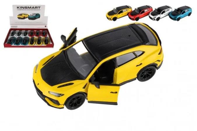 Teddies Sestavený kovový model auta Kinsmart Lamborghini Urus Performante - na zpětné natažení