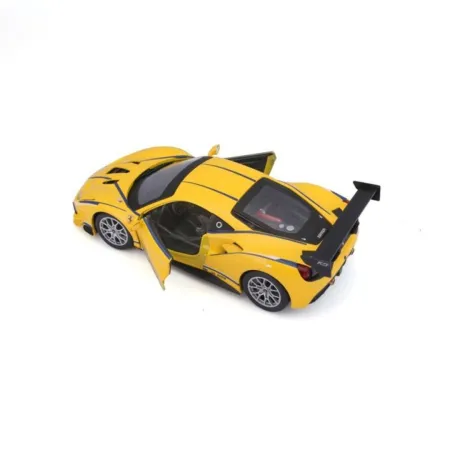 Bburago Sestavený kovový model auta Ferrari Racing 488 Challenge Yelow