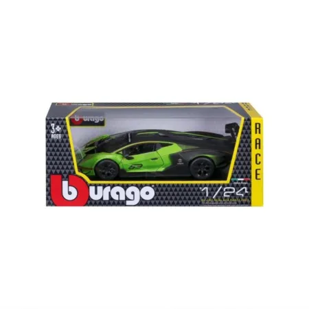 Bburago Sestavený kovový model auta Race Lamborghini Essenza SCV12 Green