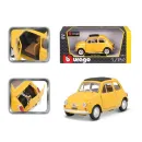 Bburago Sestavený kovový model auta Fiat 500 F 1965 Yellow