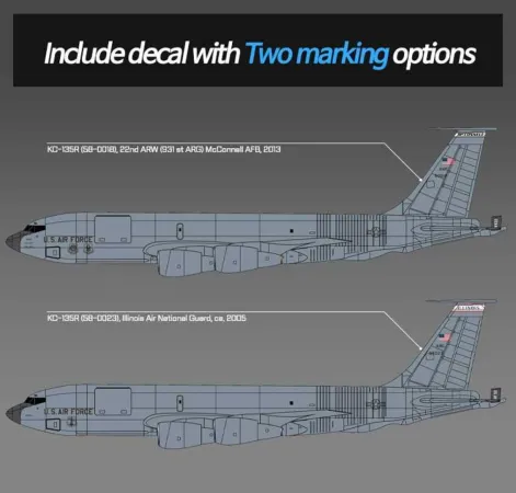 Academy Plastikový model letadla USAF KC-135R Stratotanker