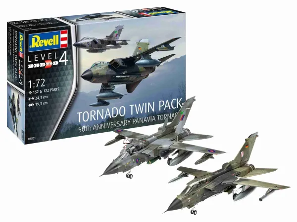 Revell Plastikový model letadla 50th Anniversary Tornado