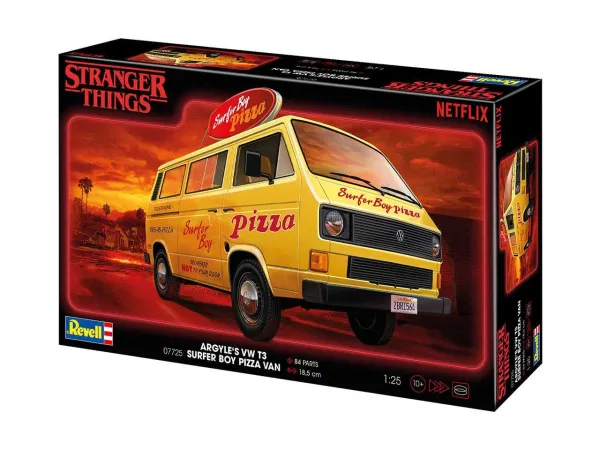 Revell Plastikový model STRANGER THINGS auta VW T3 Bus "Surfer Boy"