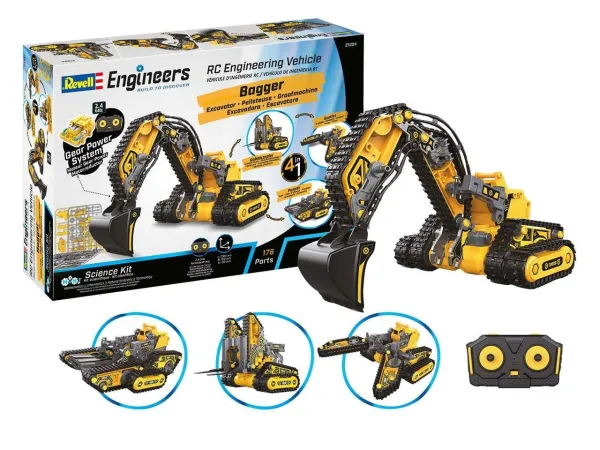 Revell Engineers - Stavebnice inženýrského RC modelu Vehicle 4in1