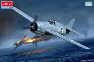 Academy Plastikový model letadla USN F4F-4 Wildcat "Battle of Midway"