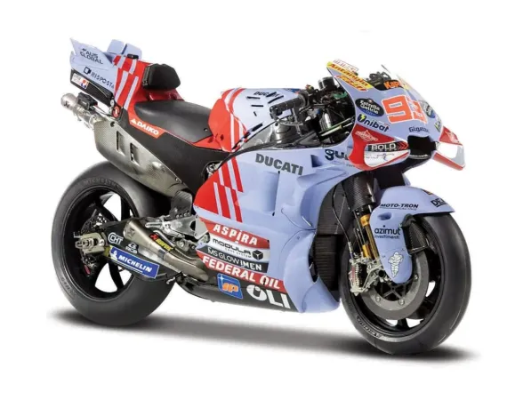 Maisto Sestavený kovový model motorky Gresini Racing 2024, 93 Marc Marquez