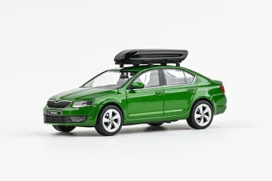Abrex Škoda Octavia III (2012) - Zelená Rallye Metalíza (s boxem)