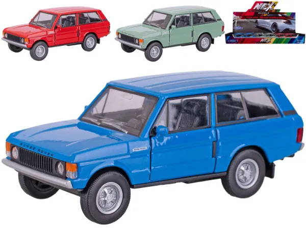 Mikro trading Sestavený kovový model auta Welly Land Rover Range Rover 1970 - 11,5 cm - zpětný chod
