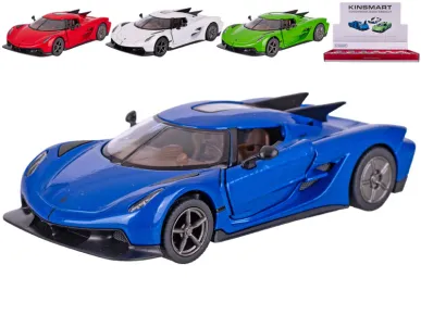 Mikro trading Sestavený kovový model auta Kinsmart Koenigsegg Jesko Absolut - 12,5 cm - zpětný chod