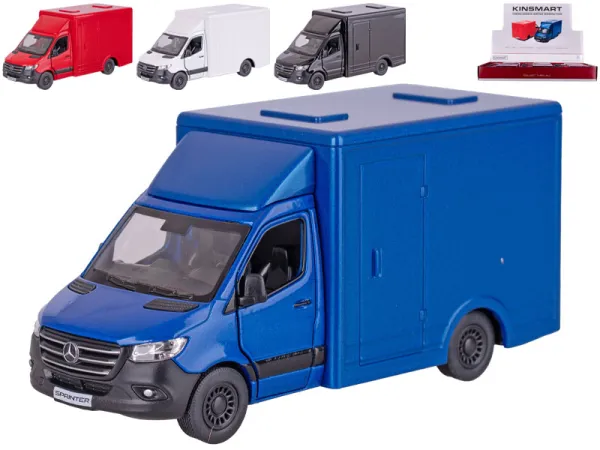 Mikro trading Sestavený kovový model auta Kinsmart Mercedes-Benz Sprinter - 12,5 cm - zpětný chod