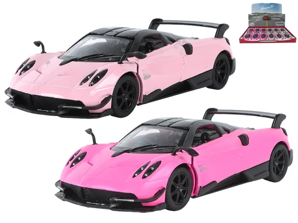 Mikro trading Sestavený kovový model auta Kinsmart Pagani Huayra BC 2016 - 13 cm - na zpětný chod