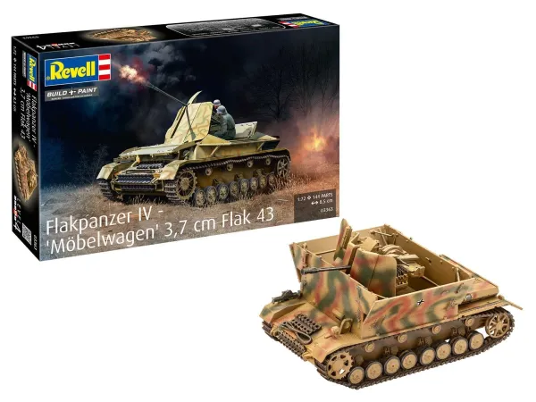 Revell Plastikový model tanku Flakpanzer IV "Möbelwagen" 3.7cm Flak 43