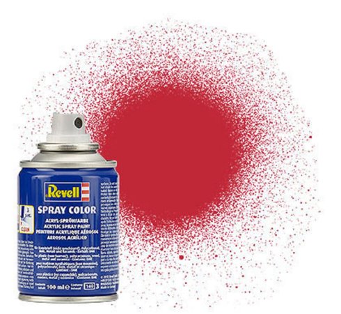 Revell Barva ve spreji akrylová matná - Karmínová (Carmine red) - č. 36