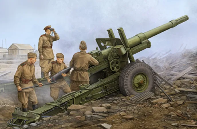 Trumpeter Soviet ML-20 152 mm Howitzer (With M-46 Carriage) - Výprodej