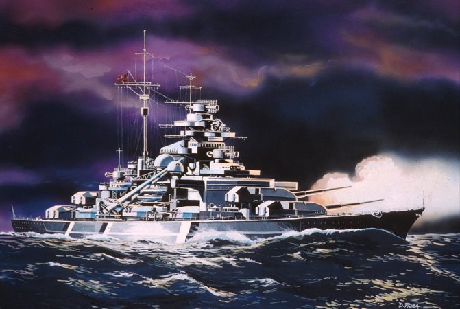 Revell ModelSet - Plastikový model lodě Bismarck