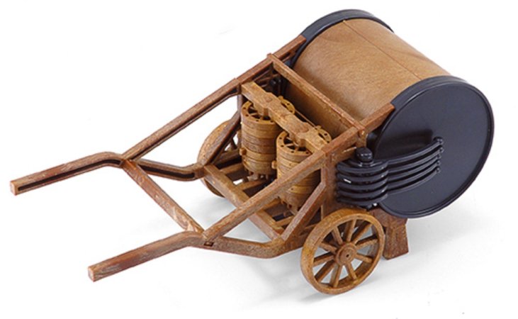 Italeri Plastikový model Leonardo Da Vinci - Mechanický buben (Mechanical drum)
