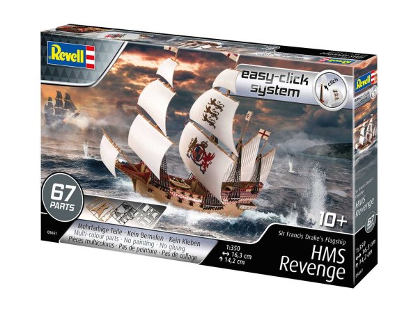Revell EasyClick - Plastikový model plachetnice HMS Revenge