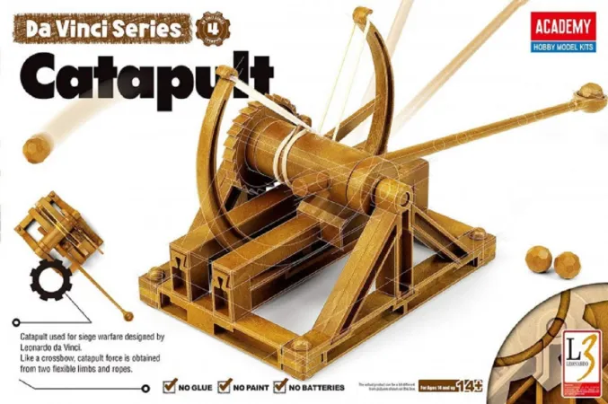 Academy Plastikový model Da Vinci - Katapult (Catapult Machine)
