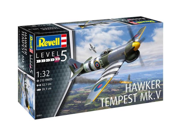 Revell Plastikový model letadla Hawker Tempest V