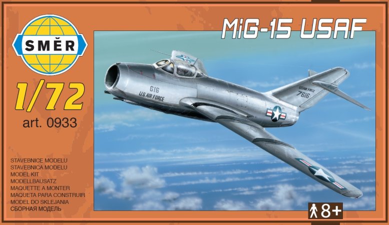 Směr Plastikový model letadla MiG-15 USAF