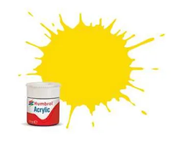 Humbrol Barva akrylová lesklá - Žlutá (Yellow) - č. 69