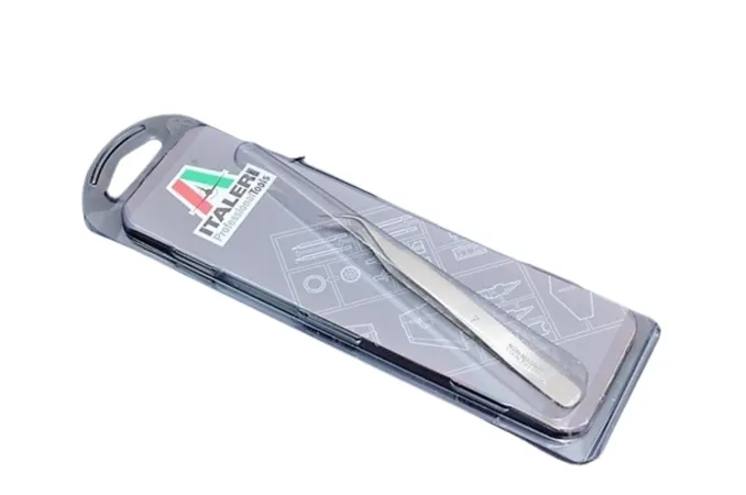 Italeri Precision tweezer - curved 50813 - zahnutá pinzeta