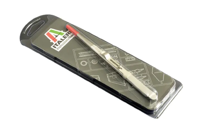 Italeri Fine serrated locking tweezers - 50821 - pinzeta pro uchycení