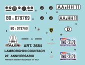 Italeri Model Kit auto 3684 - LAMBORGHINI COUNTACH 25th Anniversary