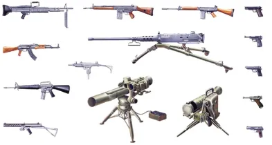 Italeri Model Kit doplňky 6421 - MODERN LIGHT WEAPON SET