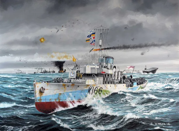 Revell Plastikový model lodě Flower Class Corvette HMCS Snowberry