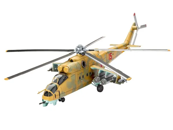 Revell Plastikový model vrtulníku Mil Mi-24D Hind