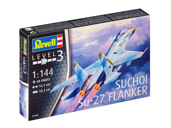 Revell Plastikový model letadla Su-27 Flanker