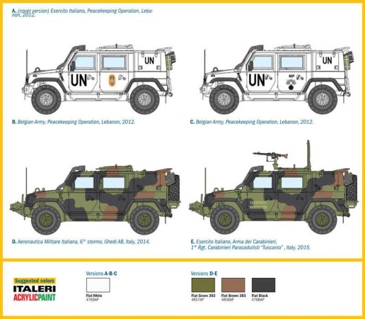 Italeri Model Kit military 6535 - LMV LINCE United Nations
