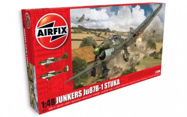 Airfix Classic Kit letadlo - JUNKERS Ju87B-1 STUKA