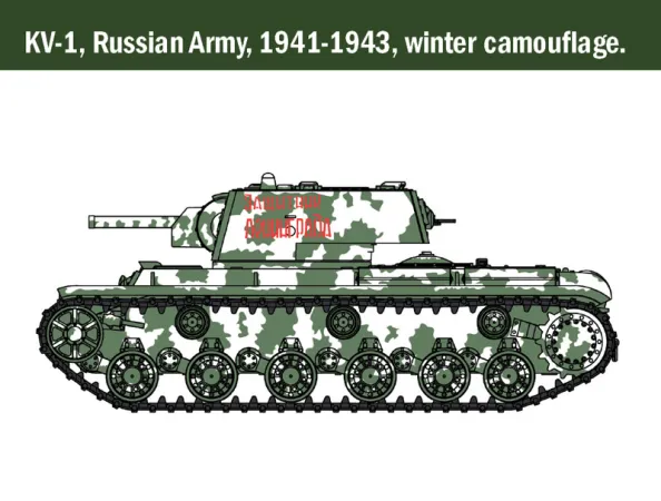 Italeri Model Kit tank 15763 - KV-1/KV-2 (tank driver INCLUDED)