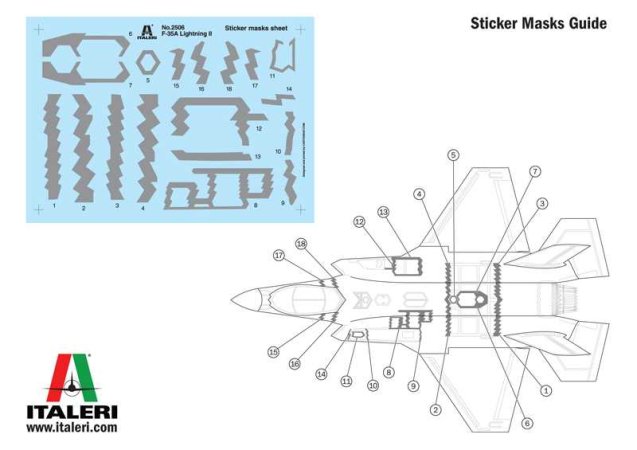 Italeri Model Kit letadlo 2506 - F-35A LIGHTNING II