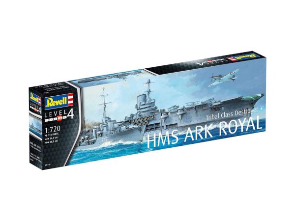 Revell Plastikový model lodě HMS Ark Royal & Tribal Class Destroyer