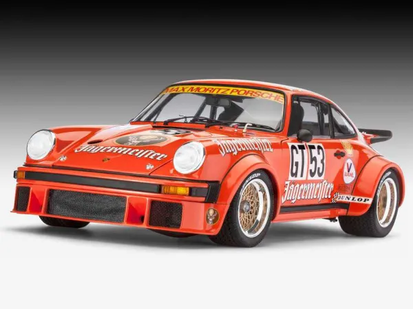 Revell ModelSet - Plastikový model auta Porsche 934 RSR "Jägermeister"