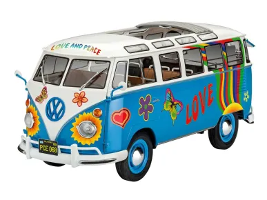 Revell Plastikový model autobusu VW T1 Samba Bus "Flower Power"