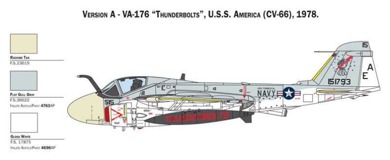 Italeri Model Kit letadlo 1405 - KA-6D Intruder