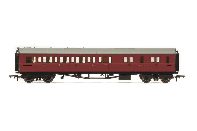 Hornby Vagón osobní - BR Collett Coach Corridor Brake Third Class RH, Maroon