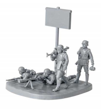 Zvezda Wargames figurky - German Anti Tank Rifle Team