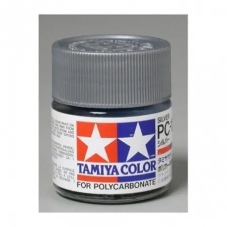 Tamiya Barva na lexanové karoserie - Stříbrná (Silver) - PC-12