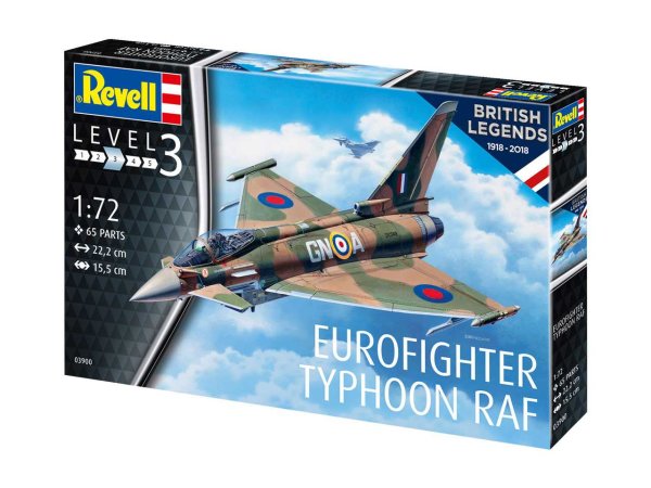 Revell Plastikový model letadla 100 Years RAF: Eurofighter Typhoon