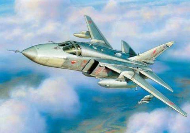 Zvezda ModelKit letadlo - SU-24 MR (re-release)