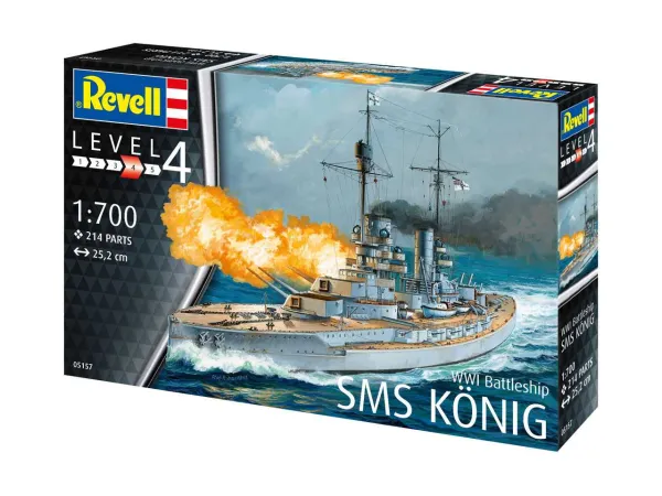 Revell Plastikový model lodě WWI Battleship SMS KÖNIG